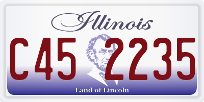 IL license plate C452235