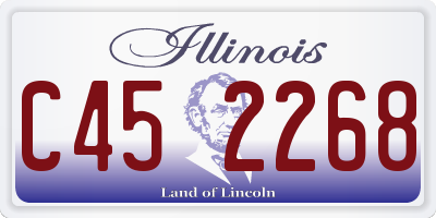 IL license plate C452268