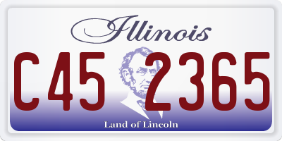 IL license plate C452365