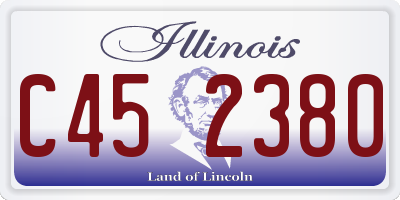 IL license plate C452380