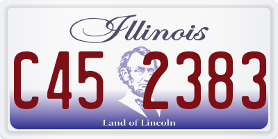 IL license plate C452383