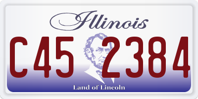 IL license plate C452384