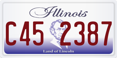 IL license plate C452387