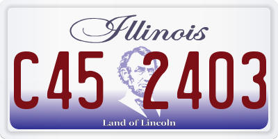 IL license plate C452403