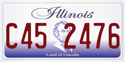 IL license plate C452476