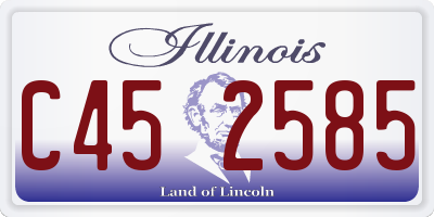 IL license plate C452585