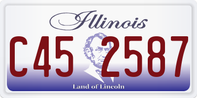 IL license plate C452587