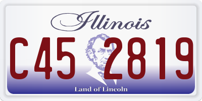 IL license plate C452819