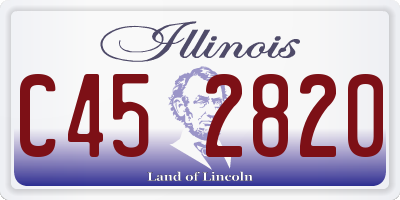 IL license plate C452820