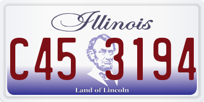 IL license plate C453194