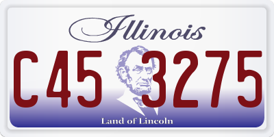 IL license plate C453275