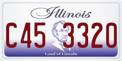 IL license plate C453320