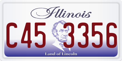 IL license plate C453356