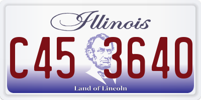 IL license plate C453640