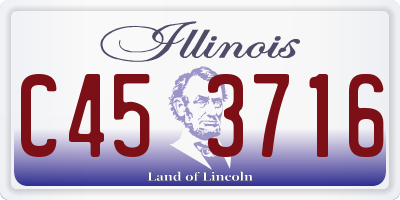 IL license plate C453716