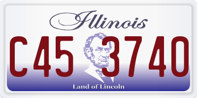 IL license plate C453740