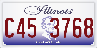 IL license plate C453768