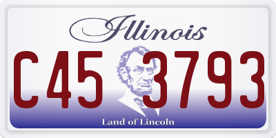 IL license plate C453793