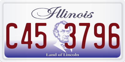 IL license plate C453796
