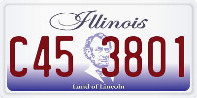 IL license plate C453801