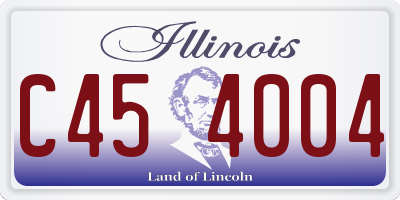 IL license plate C454004