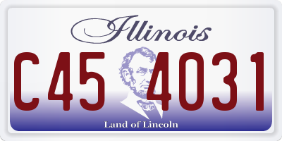 IL license plate C454031