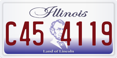 IL license plate C454119