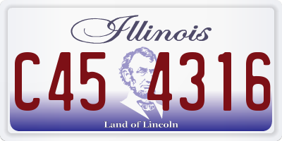 IL license plate C454316