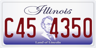 IL license plate C454350