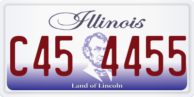 IL license plate C454455