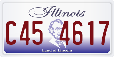 IL license plate C454617