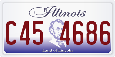 IL license plate C454686