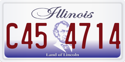 IL license plate C454714
