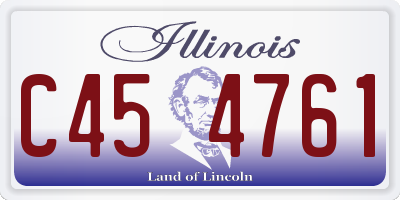 IL license plate C454761