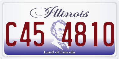 IL license plate C454810