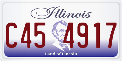 IL license plate C454917