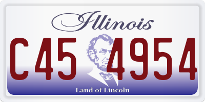IL license plate C454954