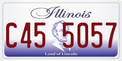 IL license plate C455057