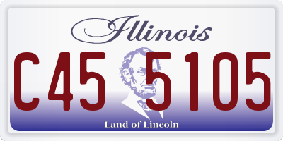 IL license plate C455105