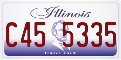 IL license plate C455335