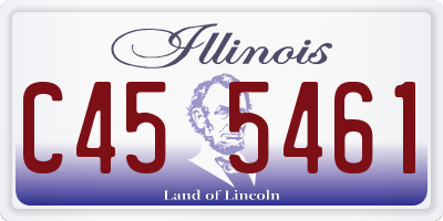 IL license plate C455461