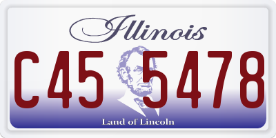 IL license plate C455478