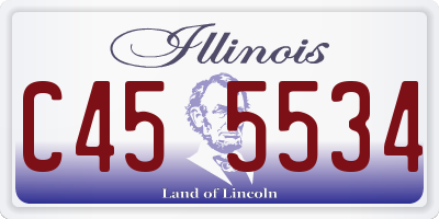 IL license plate C455534