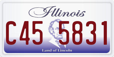 IL license plate C455831