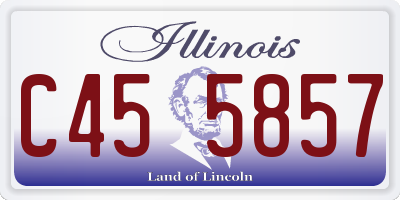 IL license plate C455857