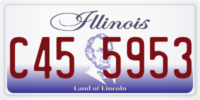 IL license plate C455953