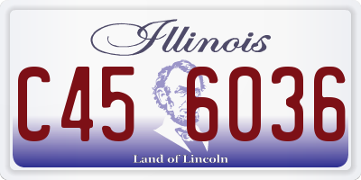 IL license plate C456036