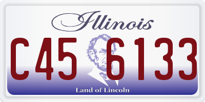 IL license plate C456133