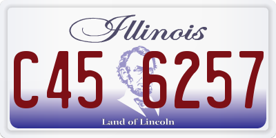 IL license plate C456257
