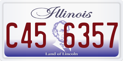 IL license plate C456357